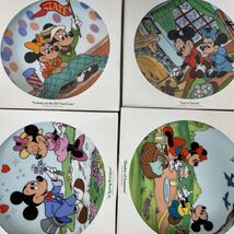Walt Disney Characters Four Seasons of Love Schmid Lot of 4 Plates Compl... - $13.67