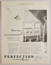 1928 Print Ad Perfection Oil Burning Ranges Porcelain Enamel Cleveland,OH - $15.28