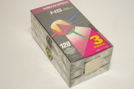 Lot of 3 Memorex T-120 HS VHS Video Cassette 246min - £7.83 GBP