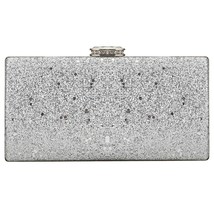 Black Sequined Clutch Bags Leather Clutch Bag With Rhin2023one Ladies Elegant Ev - £64.06 GBP