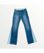Shein Two Toned Flare Blue Boho Jeans Size Medium/6 - $29.69