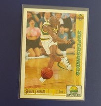 1992 Upper Deck NBA Basketball Card #110 Sedale Threatt, SuperSonics - £1.52 GBP