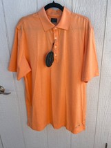 Greg Norman Men&#39;s ML75 Golf Polo shirt,Large Orange New with Tags - £25.20 GBP