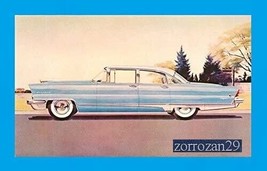 1956 Lincoln Capri 4-Door Sedan Vintage Color Postcard -USA- Wonderful Original! - £6.94 GBP