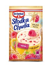 Dr.Oetker Slodka Chwila Kaszka Manna hot semolina treat in a mug: RASPBERRY 5pc. - $10.35