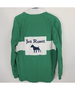 Jack Russell Polo Rugby Long Sleeve Embroidered MEDIUM Shirt Green Dog E... - £38.79 GBP