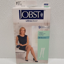 Jobst Ultrasheer Silky Beige Compression Stockings Thigh CT 8-15mmHg Med... - £14.07 GBP