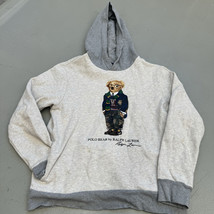 Ralph Lauren Polo Bears Gray Hoodie Bear in Jacket Camo Youth Large 14/16 - £27.33 GBP