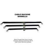 36&quot; Dual Cable Machine Barbell by HOG Legs - £94.35 GBP
