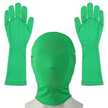 Chromakey Green Screen Gloves Hood Chroma Key Green Glove Hood Invisible... - £18.89 GBP