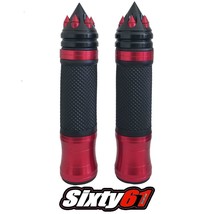 Suzuki GSXR 600 750 Grips Black Red 1997-2023 2024 Comfort Hand Spiked B... - $54.00