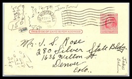 1956 US Postal Card - Fort Morgan, Colorado to Denver, Colorado U3 - $1.97