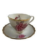 Vintage Royal Standard Cabbage Pink &quot;Orleans Rose&quot; teacup and saucer Japan - £16.72 GBP