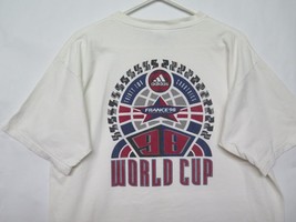 Vintage Adidas France FIFA World Cup 98 T Shirt Mens Sz L Soccer Footbal... - $94.30