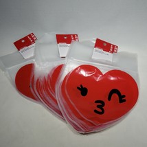 54 Resealable Kissy Face Heart Emoji Party Favor Treat Bags - £6.35 GBP