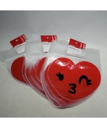 54 Resealable Kissy Face Heart Emoji Party Favor Treat Bags - £6.33 GBP