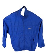 90s Nike Windbreaker Medium Vented Blue Full Zip Jacket Rain White Tag V... - $44.55
