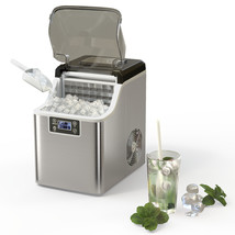 Portable Ice Maker 40Lbs/24H Countertop Self-Cleaning w/Ice Scoop and Ba... - £240.79 GBP
