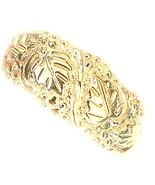 14K yellow gold wedding ring band grape leaf for men or women  - $13,284.06 MXN+