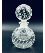 Gunderson Pairpoint Art Glass Perfume Bottle Large Stopper READ - $62.36