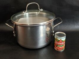 Calphalon 8606 Stainless Steel 6 Qt 1.5 Gallon Triply 2 Handled Stock Po... - $74.24