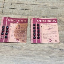 17 Vintage Speedy Rivets On Store Display Cards - The Dot Line - Made In Usa - £11.42 GBP