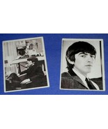 GEORGE HARRISON BUBBLE GUM TRADING CARDS PAIR VINTAGE THE BEATLES - $279.29 MXN