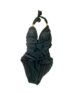 Delicate New York Black Gold Halter One Piece 1 PC Swimsuit Bathing Suit... - $33.88 CAD
