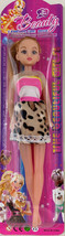Barbie(R) LOOK-A-LIKE Doll:Beauty Vogue Girl Leopard Dress Free Ship Us!New - £7.84 GBP