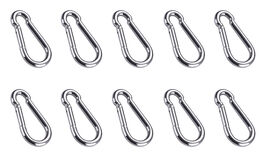 5/16&quot; x 3-1/8&quot; SS Spring Loaded Snap Hook Caribener Clips for Keychain, - $360.13 MXN+