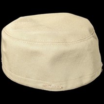 US 80s Womens Army Corps Military Canvas Hat Beige Kingform Size 21 1/2 Cap - £18.90 GBP