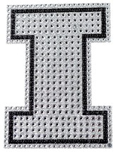 LARGE CAR AUTO NCAA ILLINOIS CRYSTAL RHINESTONE BLING ADHESIVE EMBLEM DE... - $8.03