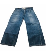 Levis 569 Jeans Men&#39;s 36X27.5 Blue Denim Loose Straight Distressed Botto... - $45.33 CAD