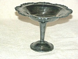 Vintage, Candy Dish, Silver Plated by Wallace 7&quot; Dia. x 8.5 Tall x 1.25 Deep - £19.95 GBP