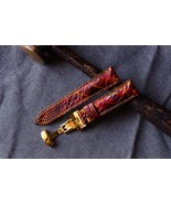 (Customizable, multiple size) Ostrich leg skin handmade watch straps - $89.99+