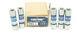 Box Of 5 New Cooper Bussmann Fna 3/10 Fusetron DUAL-ELEMENT Fuses - £13.32 GBP