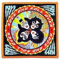 KISS Rock And Roll Over  Iron On Sew On Embroidered Patch 4&quot;X 4&quot; - £6.24 GBP
