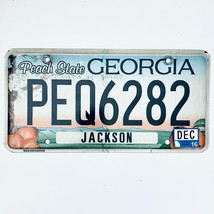 2016 United States Georgia Jackson County Passenger License Plate PEQ6282 - £13.19 GBP