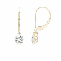 Authenticity Guarantee 
ANGARA Solitaire Diamond Dangle Earrings in 14K Yello... - £1,467.05 GBP