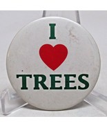 I Love Trees I Heart Trees Button Pin Rare - $113.28 MXN