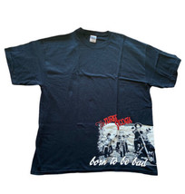 Men&#39;s XL Motorcycle T-Shirt Featuring Curly Moe &amp; Larry Born to Be Bad 3 Stooges - £9.17 GBP
