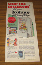 1949 Vintage Ad Gibson Super Deluxe Model Refrigerators Greenville,MI - £7.22 GBP