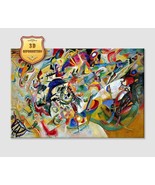 Wassily Kandinsky Composition VII Painting Large Canvas Art Paper Wall A... - £94.90 GBP+