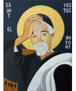 Coptic Orthodox icon of Saint Yostos El Antony from Egypt  - $100.00 - $480.00