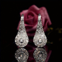 Chic S925 Sterling Silver Earrings with December Birthstone - £34.56 GBP