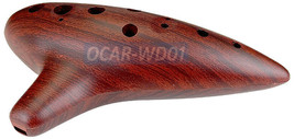 Wood Simulated 12-Hole Alto C Ocarina Flute With Quality Craftsmanship - £30.67 GBP