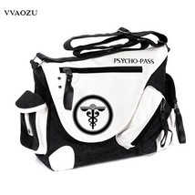 High Quality Psycho-pass Cartoon Unisex Patent Leather+Canvas Crossbody Bag Fash - £88.56 GBP