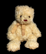 Ty Beanie Buddy Flecks Plush Classic Bear Cream Sparkle Shaggy Teddy 2000 - 13&quot; - $29.95