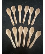 SPOONS WOOD MINI SPOONS CAVIAR HOT SAUCES SPOONS 12 UNITS SMALL SPOON MI... - €17,14 EUR