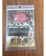 SCIENTIFIC ANGLERS TROUT 9&#39; 1X 9.3 LB Fluorocarbon Ships N 24h - $11.76